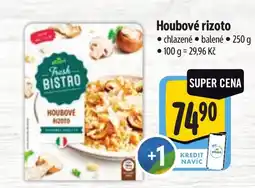Albert Fresh Bistro houbové rizoto nabídka