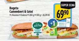 Albert Fresh Bistro Bageta Camembert & čatní nabídka