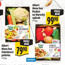 Albert Albert Menu box Zeleninová polévka nabídka