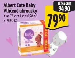 Albert Albert Cute Baby Vlhčené ubrousky nabídka
