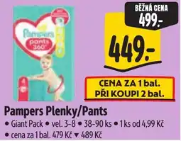 Albert Pampers Plenky/Pants nabídka