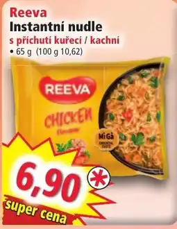 Norma Reeva instantní nudle s příchutí kuřecí / kachní nabídka