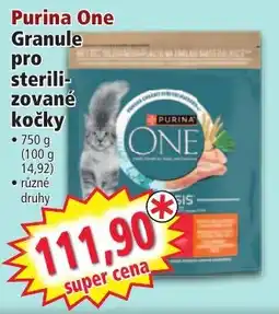 Norma Purina One Granule pro sterilizované kočky nabídka