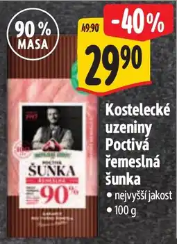 Albert Kostelecké uzeniny Poctivá řemeslná šunka nabídka