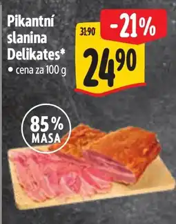 Albert Delikates pikantní slanina nabídka