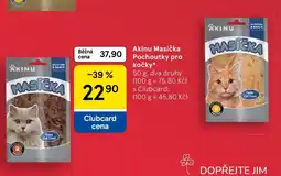 Tesco Akinu Masíčka Pochoutky pro kočky nabídka