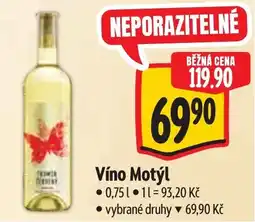 Albert Víno Motýl nabídka