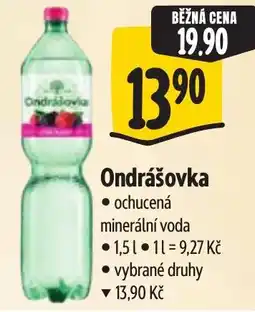 Albert Ondrášovka ochucená minerální voda nabídka