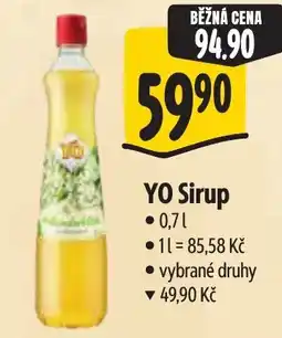 Albert Yo sirup nabídka