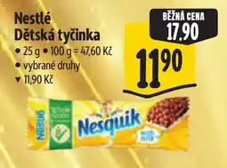 Albert Nestlé Dětská tyčinka nabídka