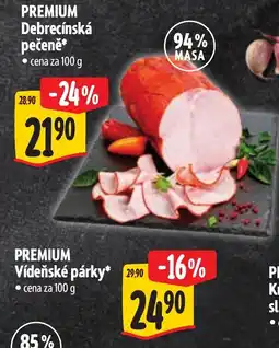 Albert Premium debrecínská pečeně nabídka