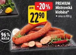Albert Premium Mistrovská klobása nabídka
