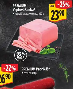 Albert Premium vepřová šunka nabídka