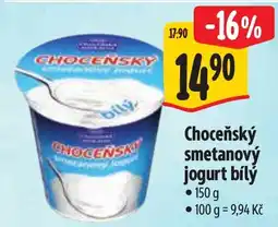 Albert Choceňský smetanový jogurt bílý nabídka