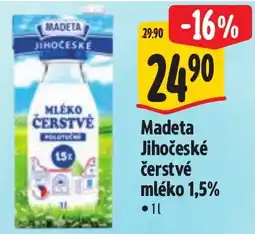 Albert Madeta jihočeské čerstvé mléko nabídka