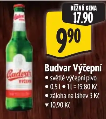 Albert Budvar Výčepní nabídka