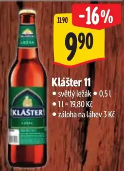 Albert Klášter světlý ležák nabídka