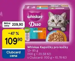 Tesco Whiskas kapsičky pro kočky nabídka