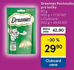 Tesco Dreamies Pochoutky pro kočky nabídka