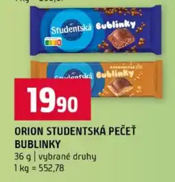Terno Orion studentská pečěť bublinky nabídka