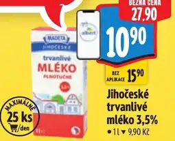 Albert Madeta jihočeské trvanlivé mléko nabídka