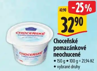 Albert Choceňské pomazánkové neochucené nabídka