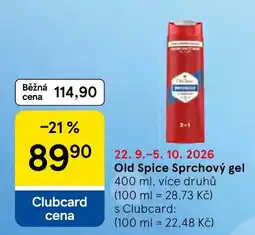 Tesco Old Spice sprchový gel nabídka