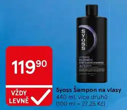 Tesco Syoss Šampon na vlasy nabídka