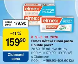 Tesco Elmex dětská zubní pasta nabídka