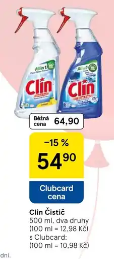 Tesco Clin čistič nabídka