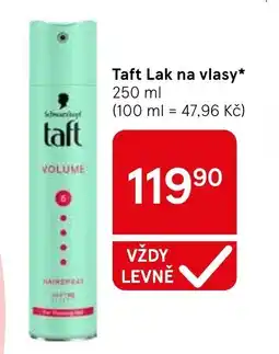 Tesco Taft Lak na vlasy nabídka