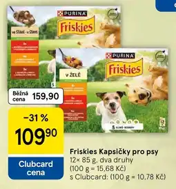 Tesco Friskies kapsičky pro psy nabídka