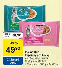 Tesco Purina One kapsičky pro kočky nabídka