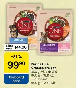 Tesco Purina One Granule pro psy nabídka
