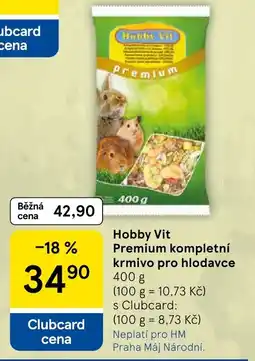 Tesco Hobby Vit Premium kompletní krmivo pro hlodavce nabídka