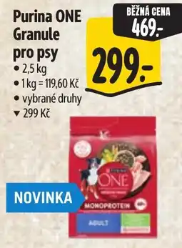 Albert Purina ONE Granule pro psy nabídka