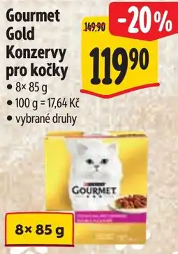 Albert Gourmet Gold Konzervy pro kočky nabídka