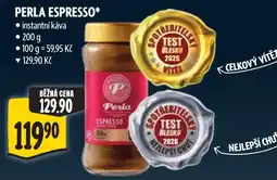 Albert Perla espresso nabídka