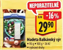 Albert Madeta Balkánský sýr nabídka