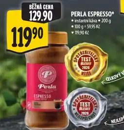 Albert Perla espresso nabídka
