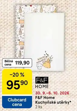 Tesco F&F Home Kuchyňské utěrky nabídka
