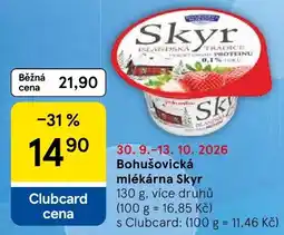 Tesco Bohušovická mlékárna Skyr nabídka