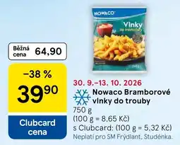 Tesco Nowaco Bramborové vlinky do trouby nabídka
