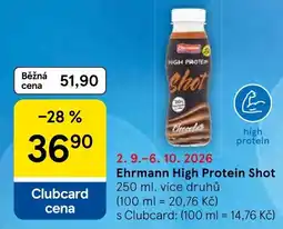 Tesco Ehrmann High Protein Shot nabídka