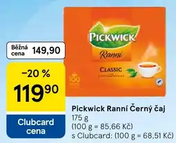 Tesco Pickwick Ranní Černý čaj nabídka