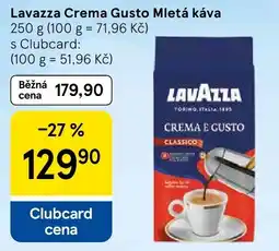 Tesco Lavazza Crema Gusto Mletá káva nabídka