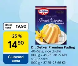 Tesco Dr Oetker premium pudding nabídka