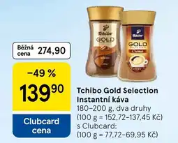 Tesco Tchibo Gold Selection Instantní káva nabídka