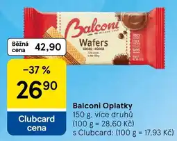 Tesco Balconi Oplatky nabídka