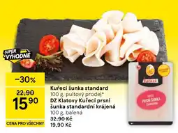Tesco Kuřecí šunka standard nabídka